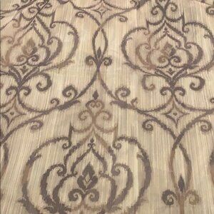 Two JCP Royal Velvet Sheer Drapes 94" long